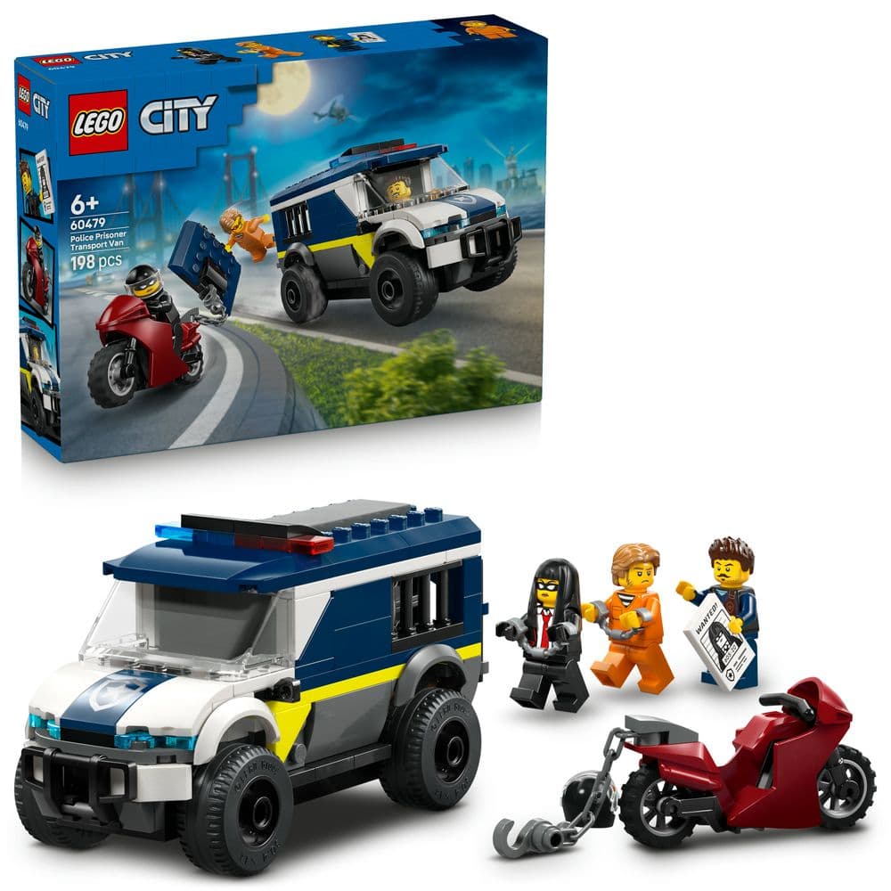 LEGO City 60479 Police Prisoner Transport Van - Furgone trasporto detenuti