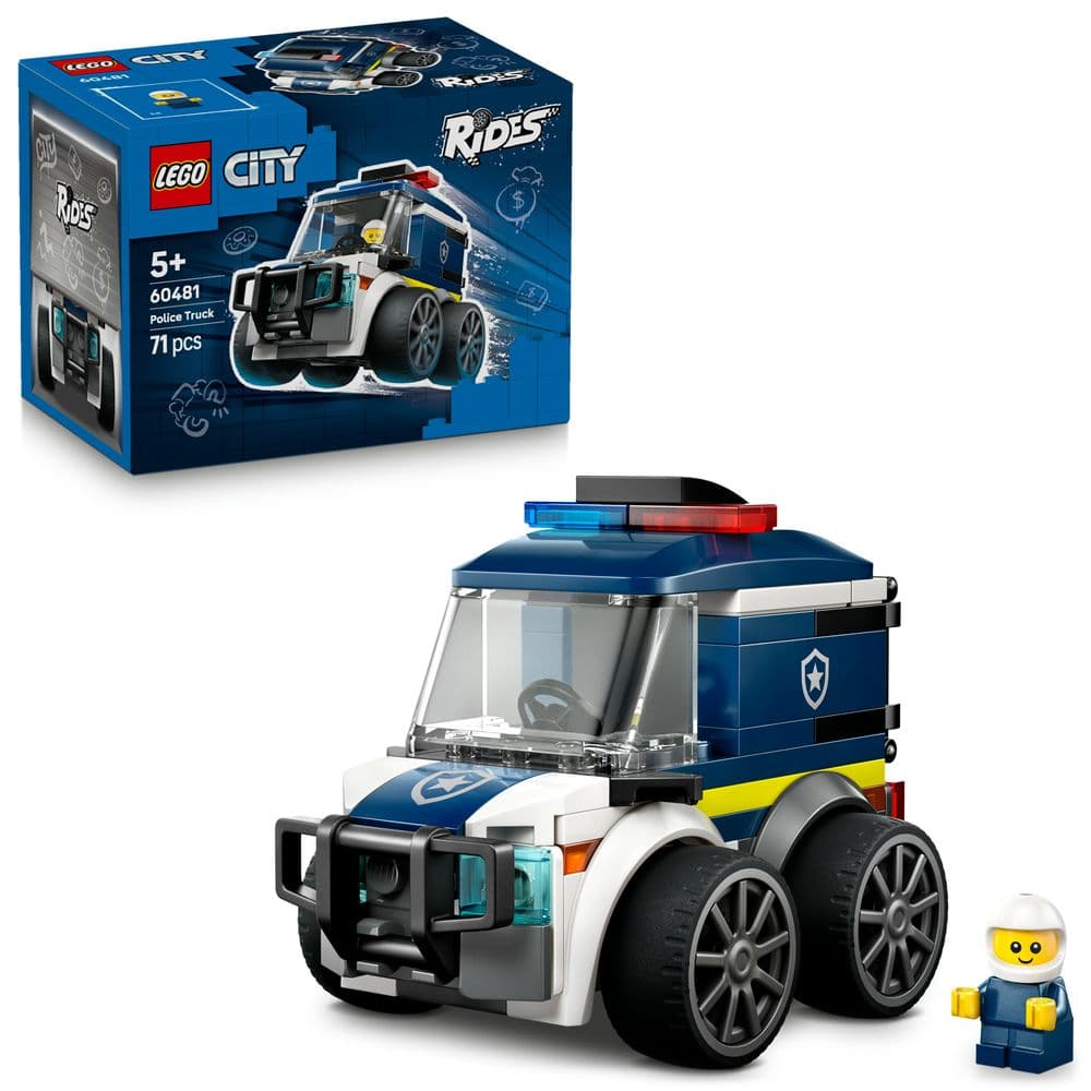 LEGO City Rides 60481 Police Truck - Camion della polizia