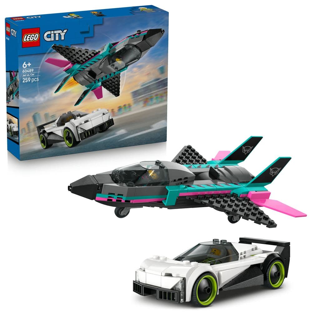 LEGO City 60489 Jet vs. Car - Sfida jet contro auto