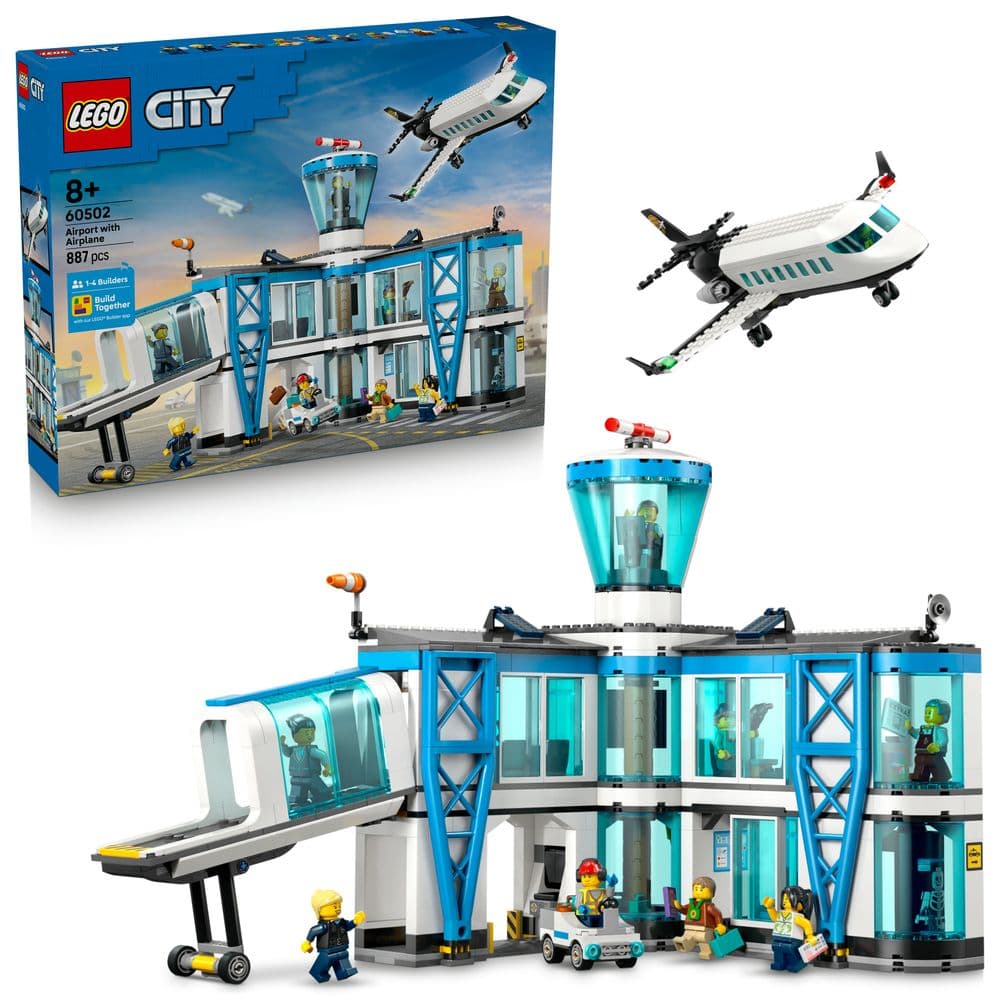 LEGO City 60502 Airport with Airplane - Aeroporto completo con aereo passeggeri