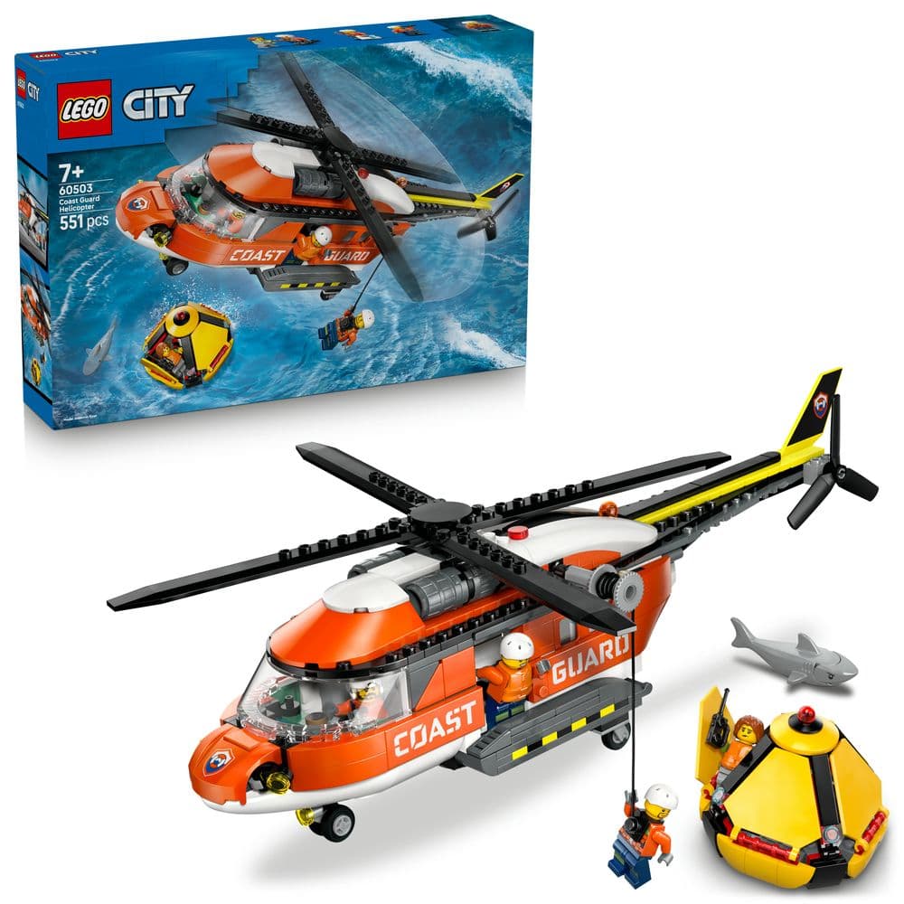 LEGO City 60503 Coast Guard Helicopter - Elicottero della Guardia Costiera