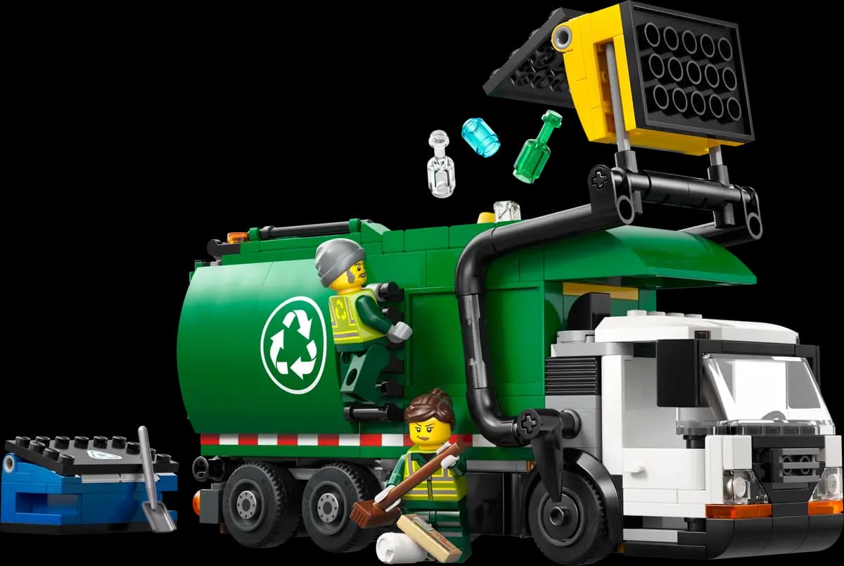 LEGO City 60495 Recycling Truck - Camion per il riciclaggio