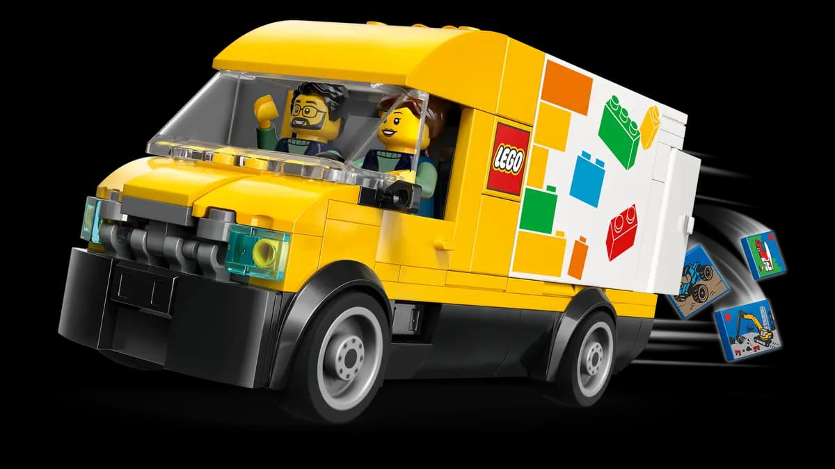 The LEGO Van in azione con le consegne in corso