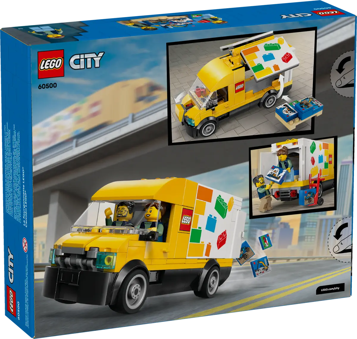Il retro della scatola di The LEGO Van