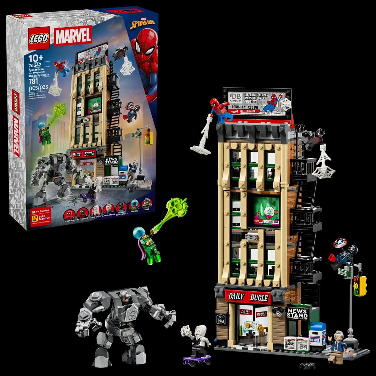 Set LEGO® Marvel 76342 Spider-Man vs Mysterio: The Daily Bugle - La Nuova Redazione in Mattoncini!